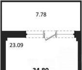 -комн, 34.6 кв м, этаж 3/5 Летчиков улица, д.10