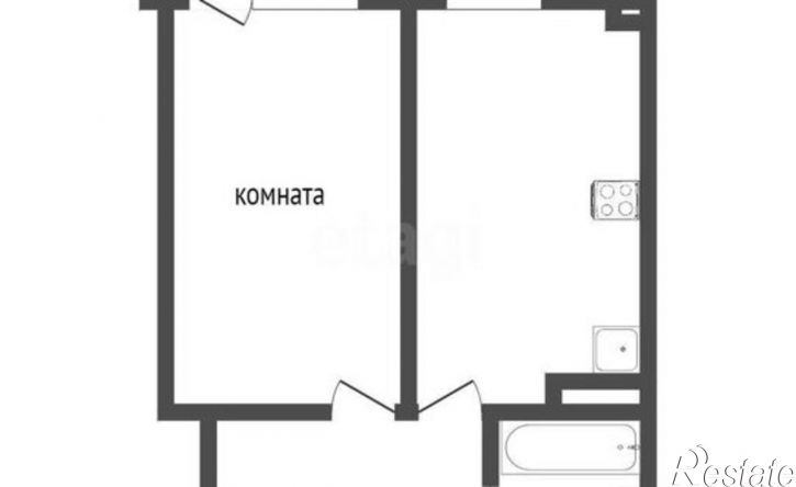 1-комн квартира Каштановая улица, 2А,  д. 2А