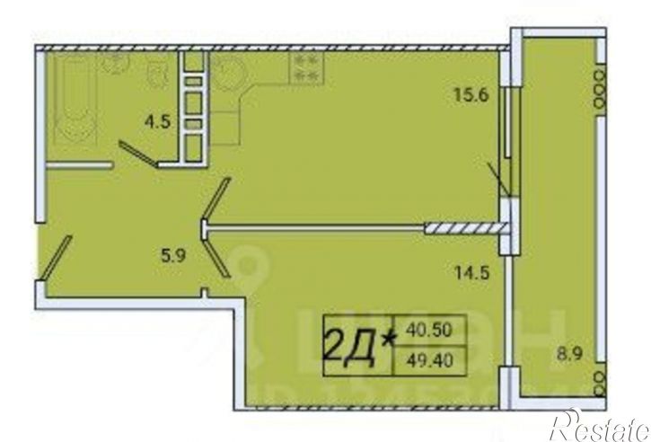 1-комн квартира улица Авроры, 77 к1,  д. 77 к1
