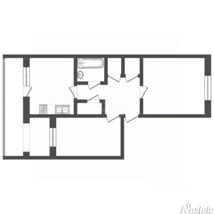 2-комн квартира улица Генерала Жидилова, 48,  д. 48