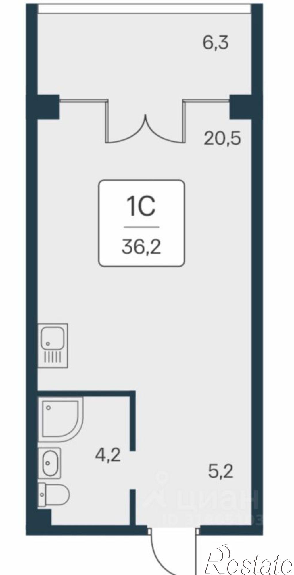 Купить квартиру за 13 550 000 рублей на Севастопольское шоссе, 2А