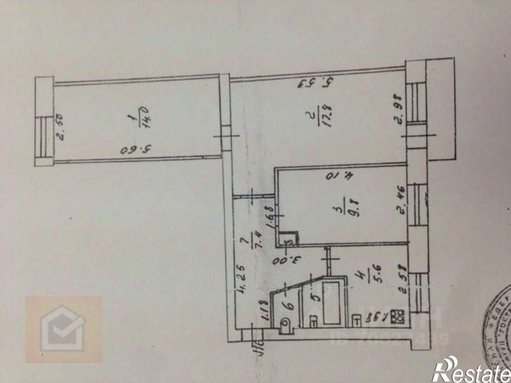 3-комн квартира ул Бориса Михайлова, 14,  д. 14