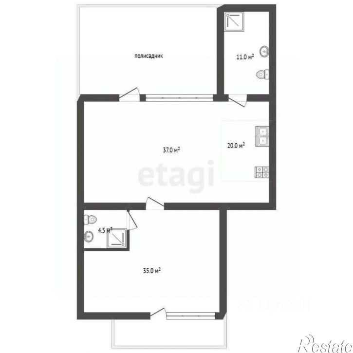 2-комн квартира ул Челюскинцев, 57/2,  д. 57/2