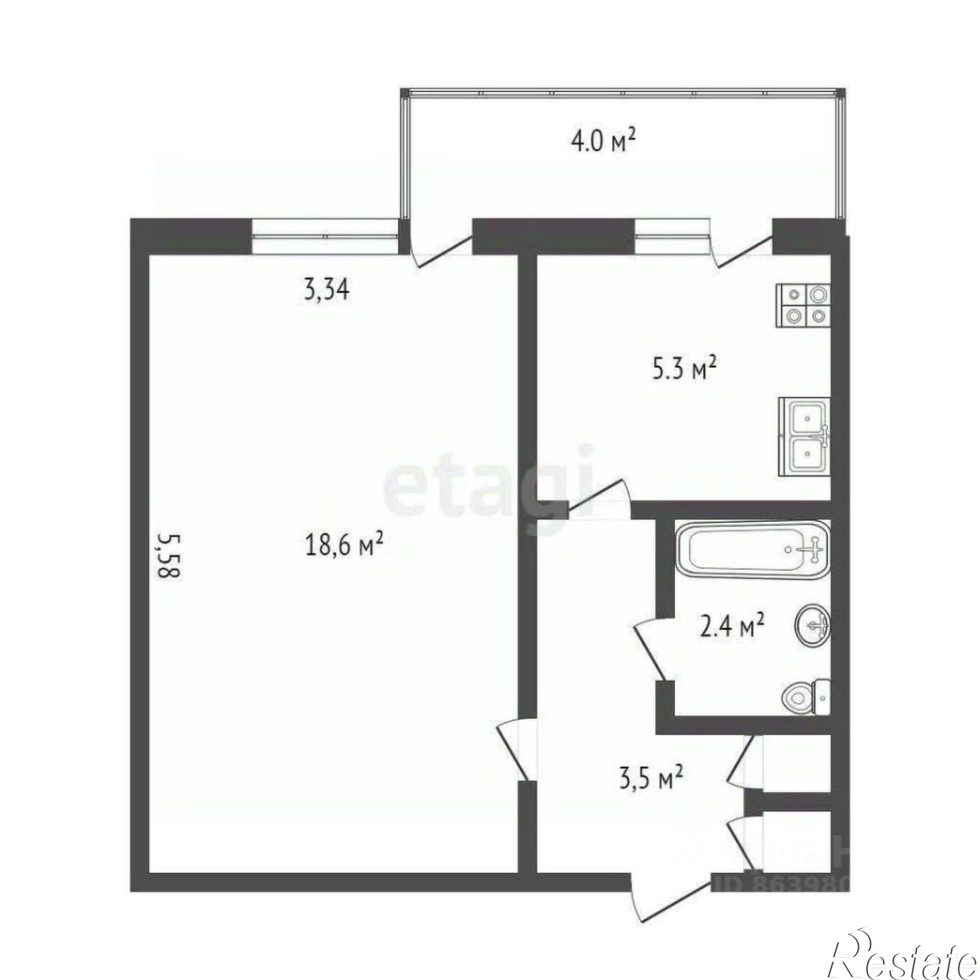 Купить квартиру за 4 700 000 рублей на улица Ивановой, 3