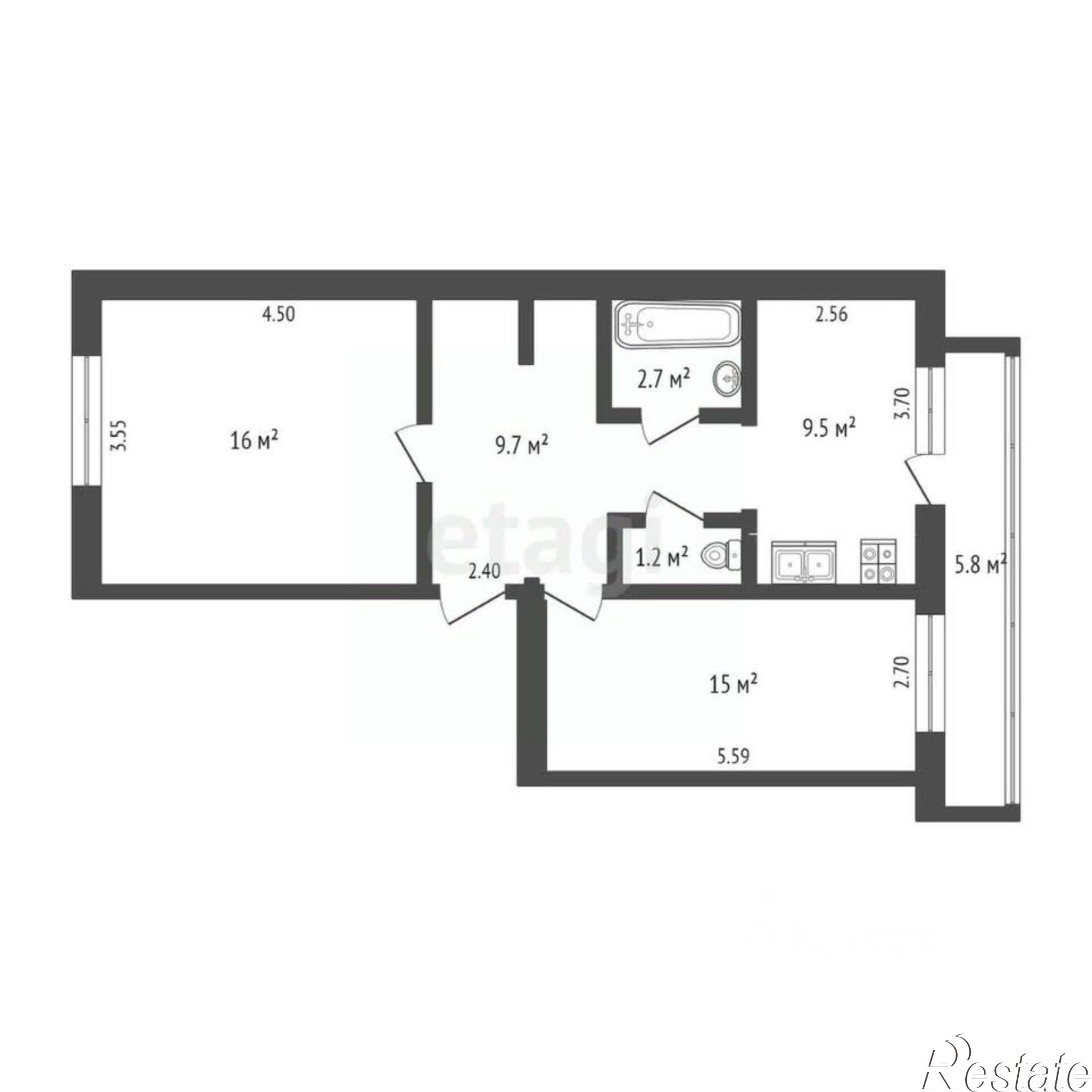 Купить квартиру за 9 000 000 рублей на улица Сердюкова, 6