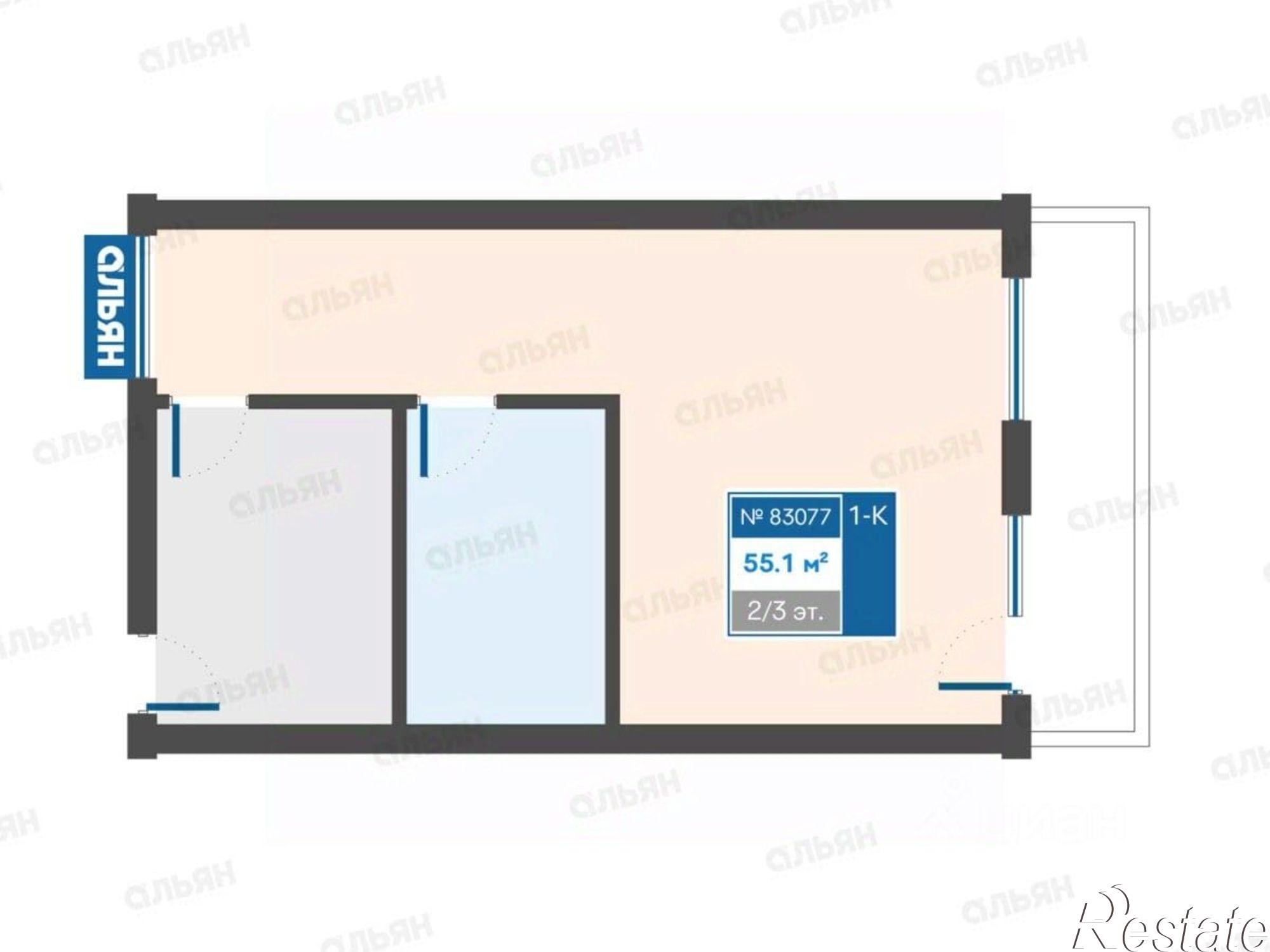 Купить квартиру за 5 950 000 рублей на пгт. Партенит, ул. Победы, д. 21