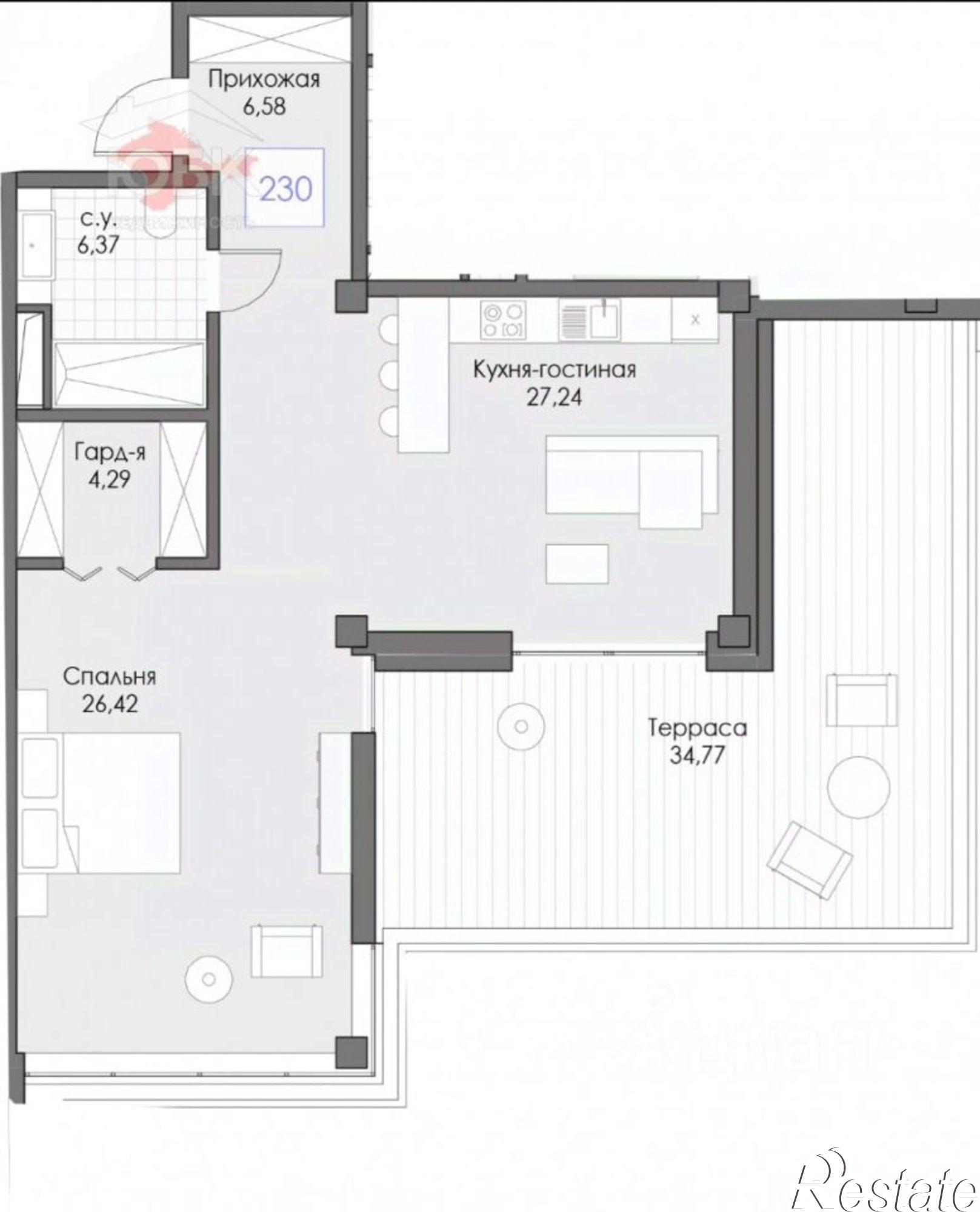 Купить квартиру за 27 200 000 рублей на Евпатория г., Симферопольское шоссе, 1