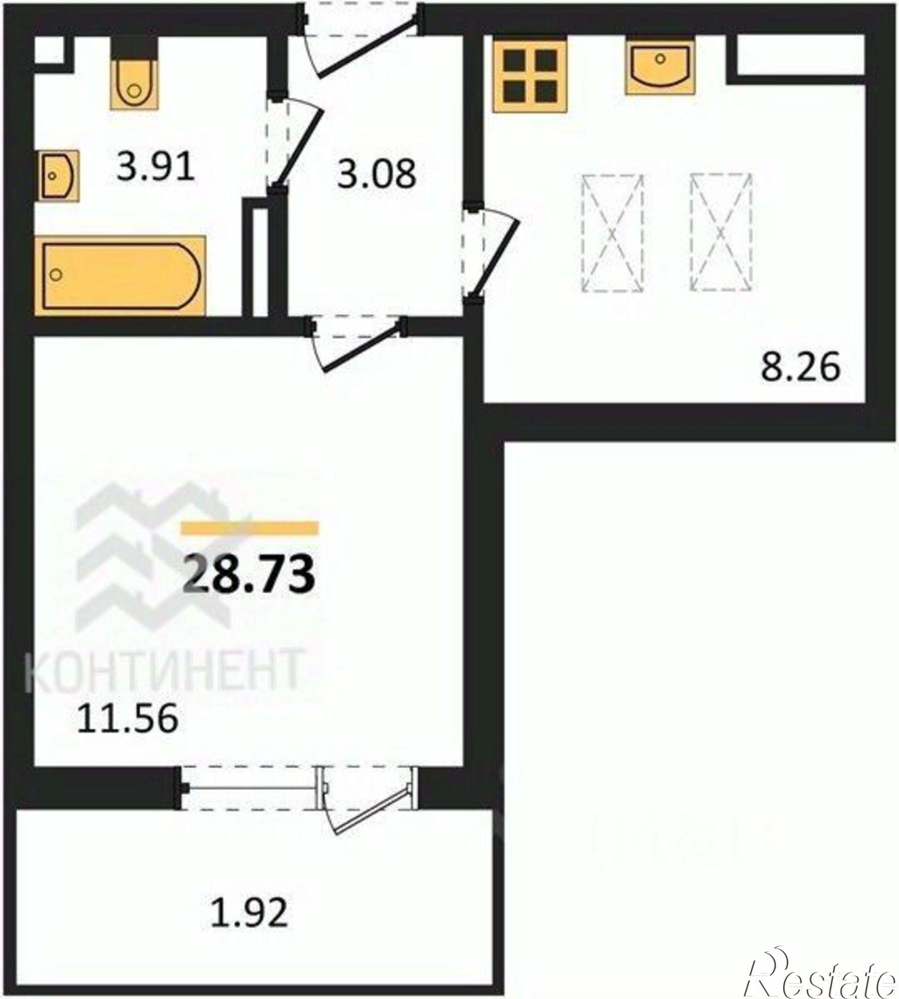 Купить квартиру за 9 308 180 рублей на Морская улица, 12