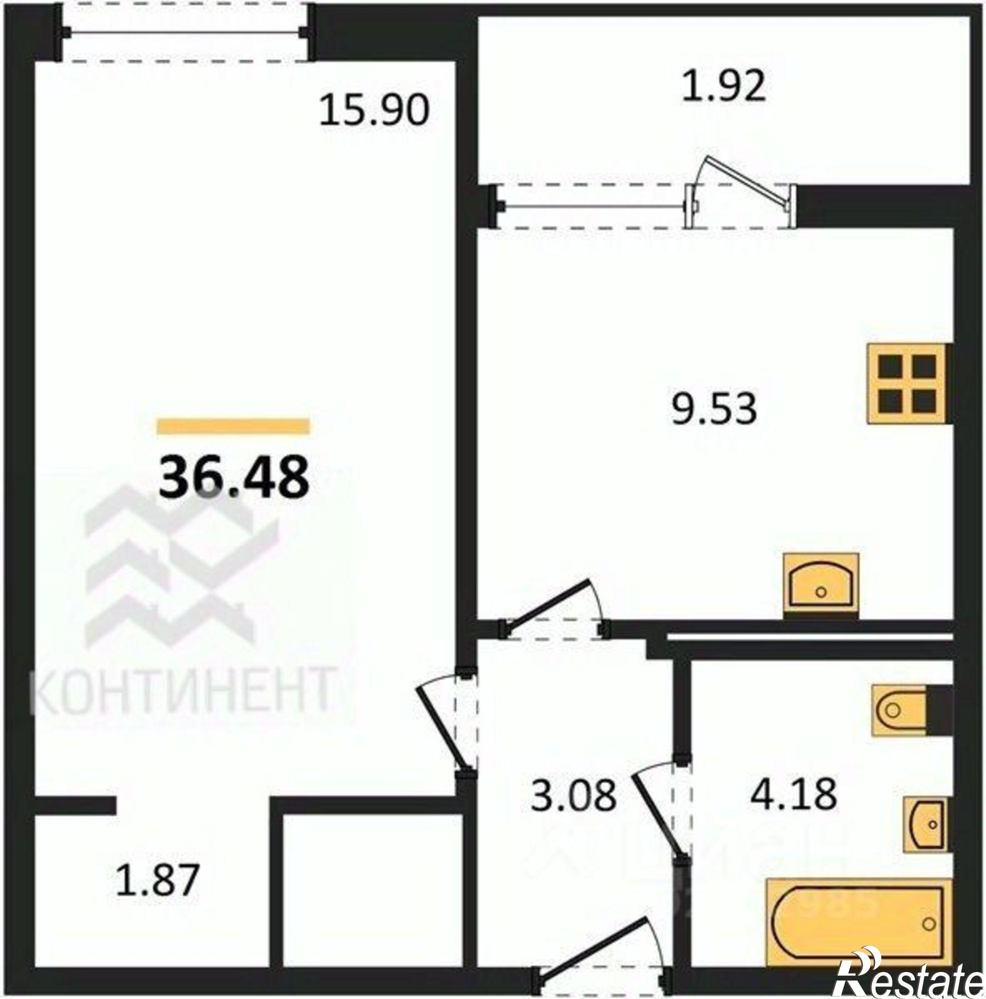 Купить квартиру за 9 952 910 рублей на Морская улица, 12