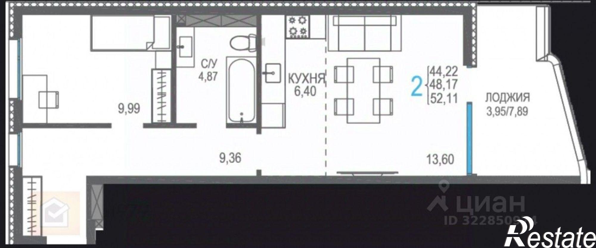 Купить квартиру за 9 900 900 рублей на Сакский район, Прибрежное с.