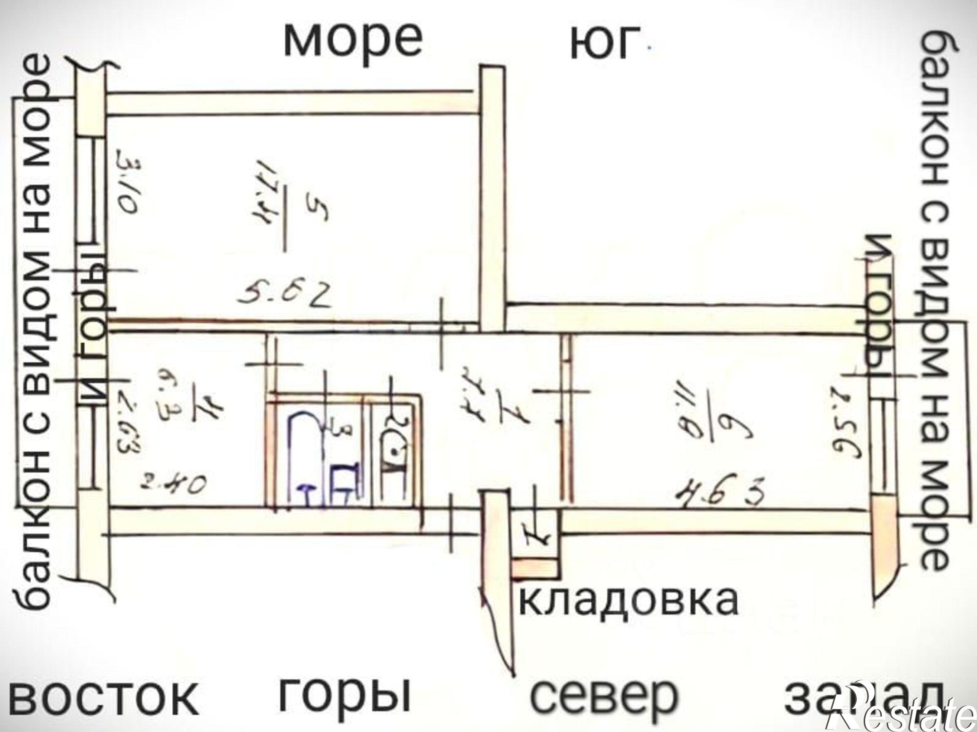 Купить квартиру за 5 800 000 рублей на муниципальный округ Алушта