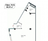 офис 88 кв м, этаж 1/5 улица Лётчиков, 10