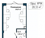 торговое помещение 28 кв м Летчиков, 10 корп.4