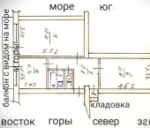 2-комн, 47кв м, этаж 5/5 муниципальный округ Алушта