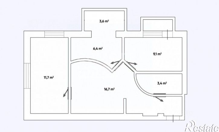 3-комн квартира улица Курчатова, 13,  д. 13