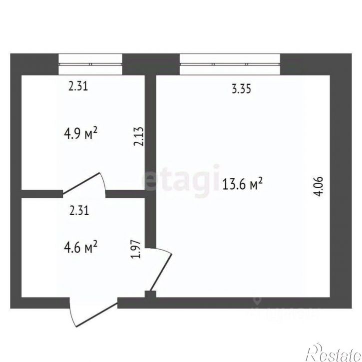 Комната Строительная улица, 19,  д. 19