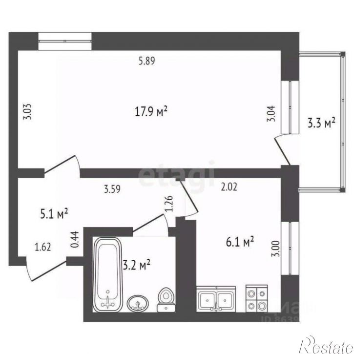 1-комн квартира ул Советская, 28А,  д. 28А