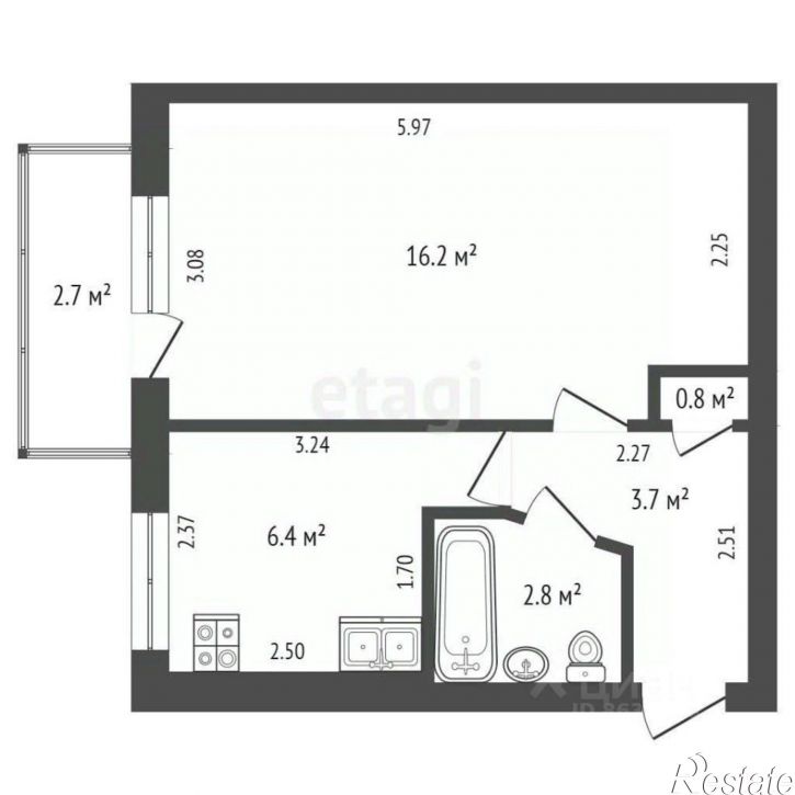 1-комн квартира ул Ленина, 36,  д. 36