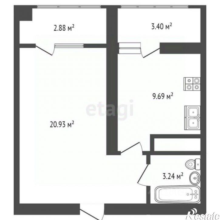 1-комн квартира городской округ Симферополь