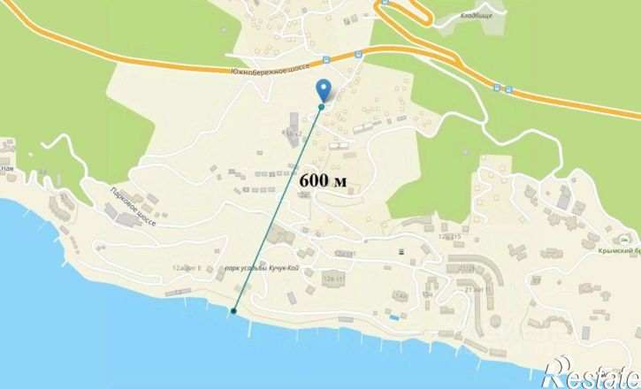 Земельный участок Южнобережное шоссе