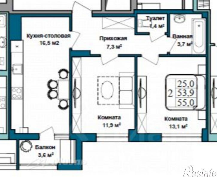 2-комн квартира улица Степаняна, 2А к1,  д. 2А к1