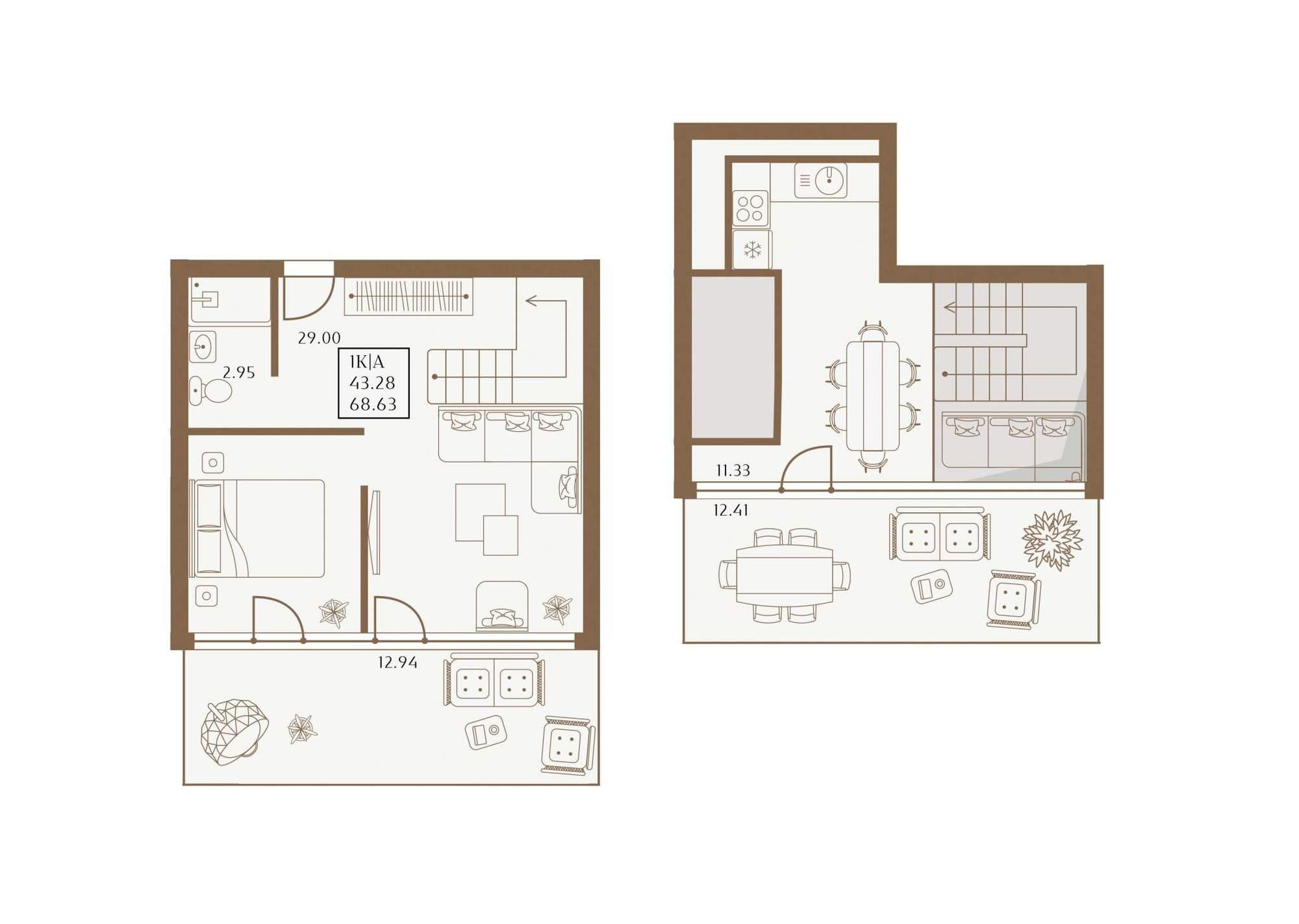 Купить студию за 28 824 600 рублей на 1 Апреля улица, д.1