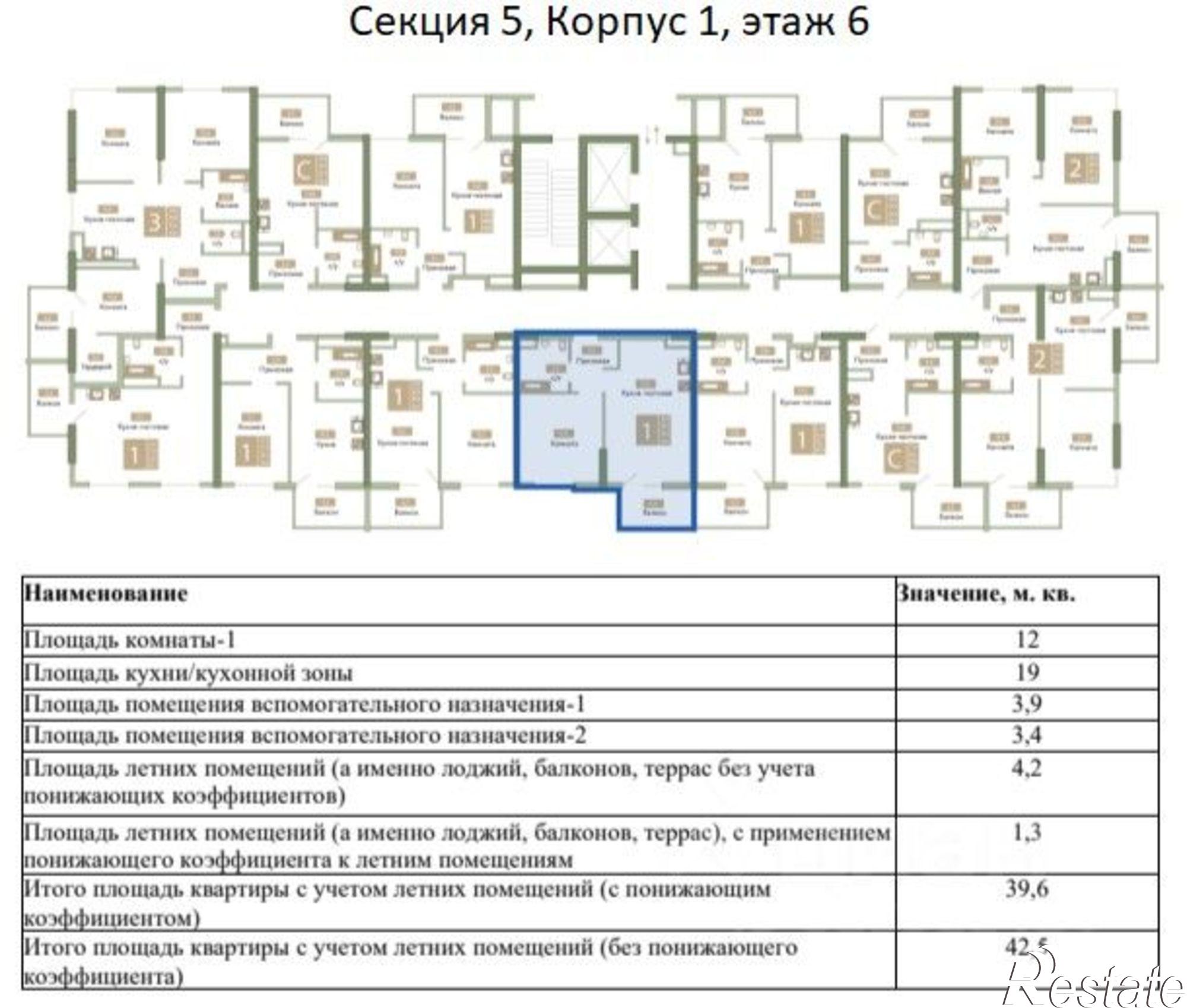 Купить квартиру за 5 900 000 рублей на Парковая улица, 3