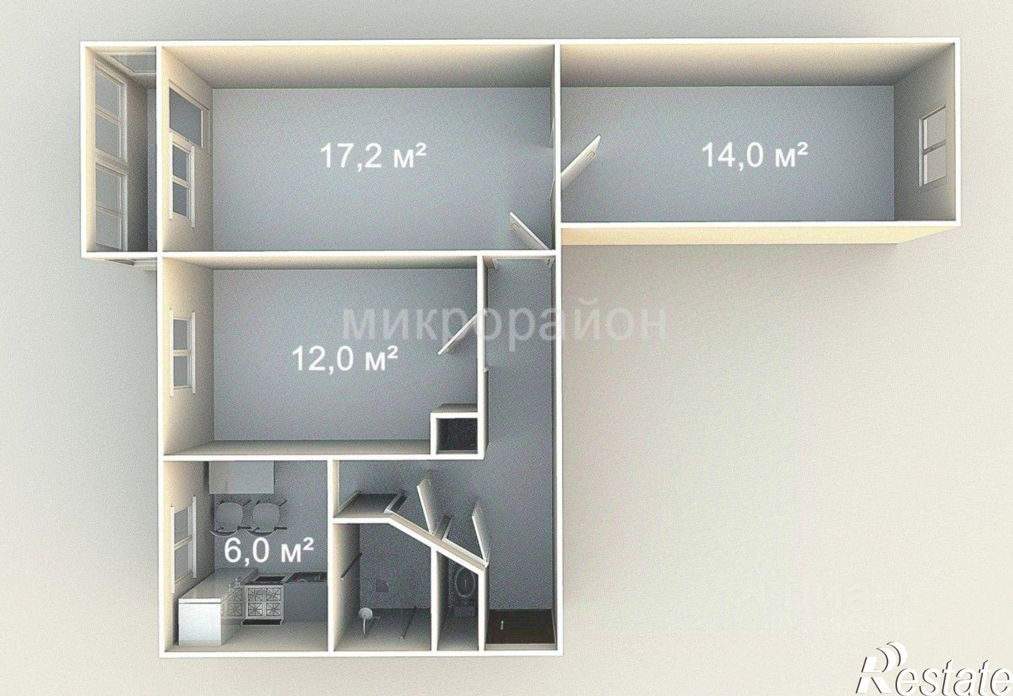 Купить квартиру за 5 050 000 рублей на улица Ленина, 50