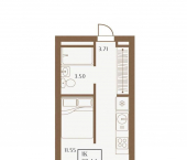 -комн, 40.08 кв м, этаж 15/15 1 Апреля улица, д.1