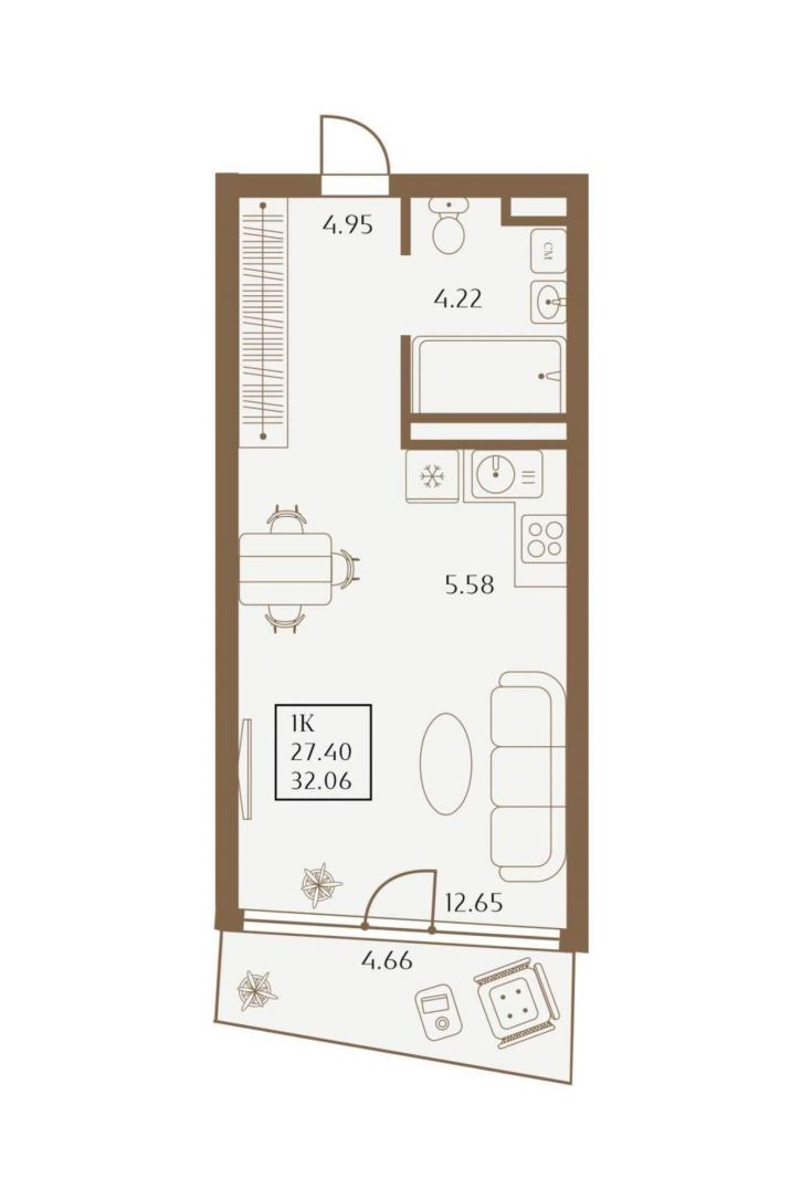 Студия 1 Апреля улица, д.1