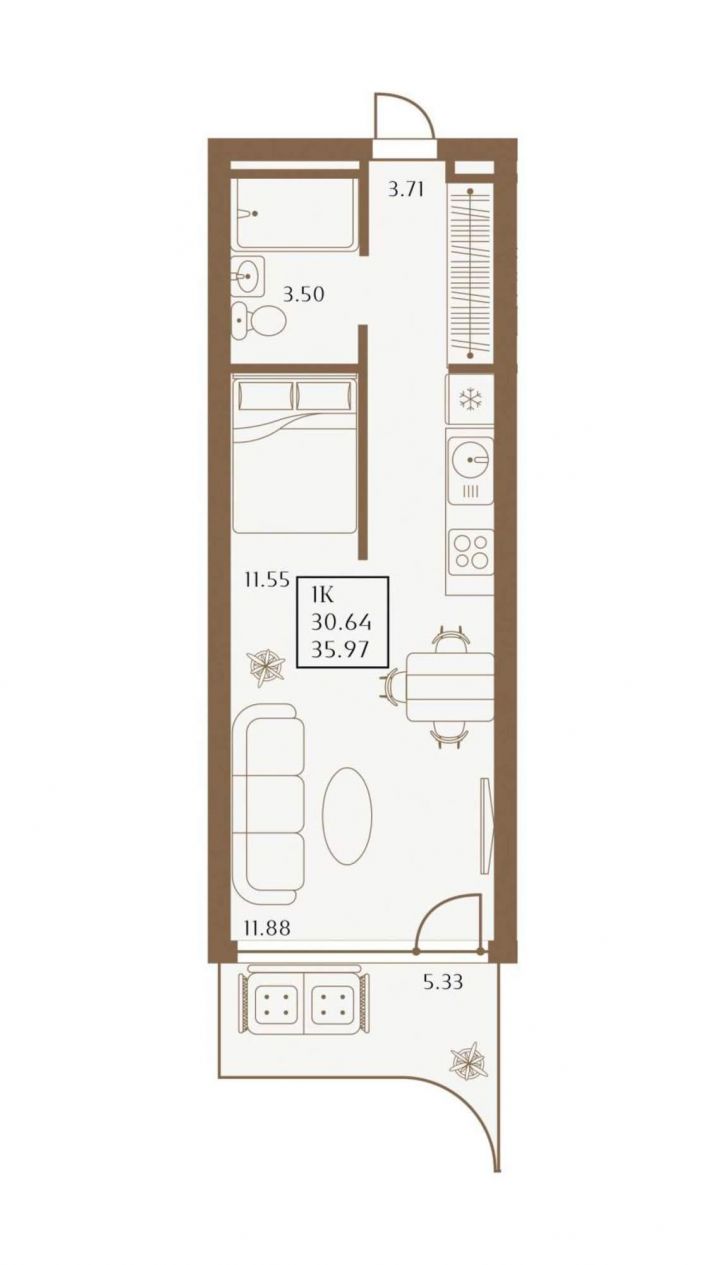 Студия 1 Апреля улица, д.1