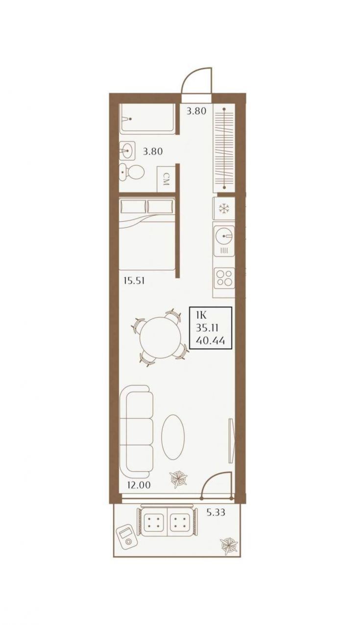 Студия 1 Апреля улица, д.1