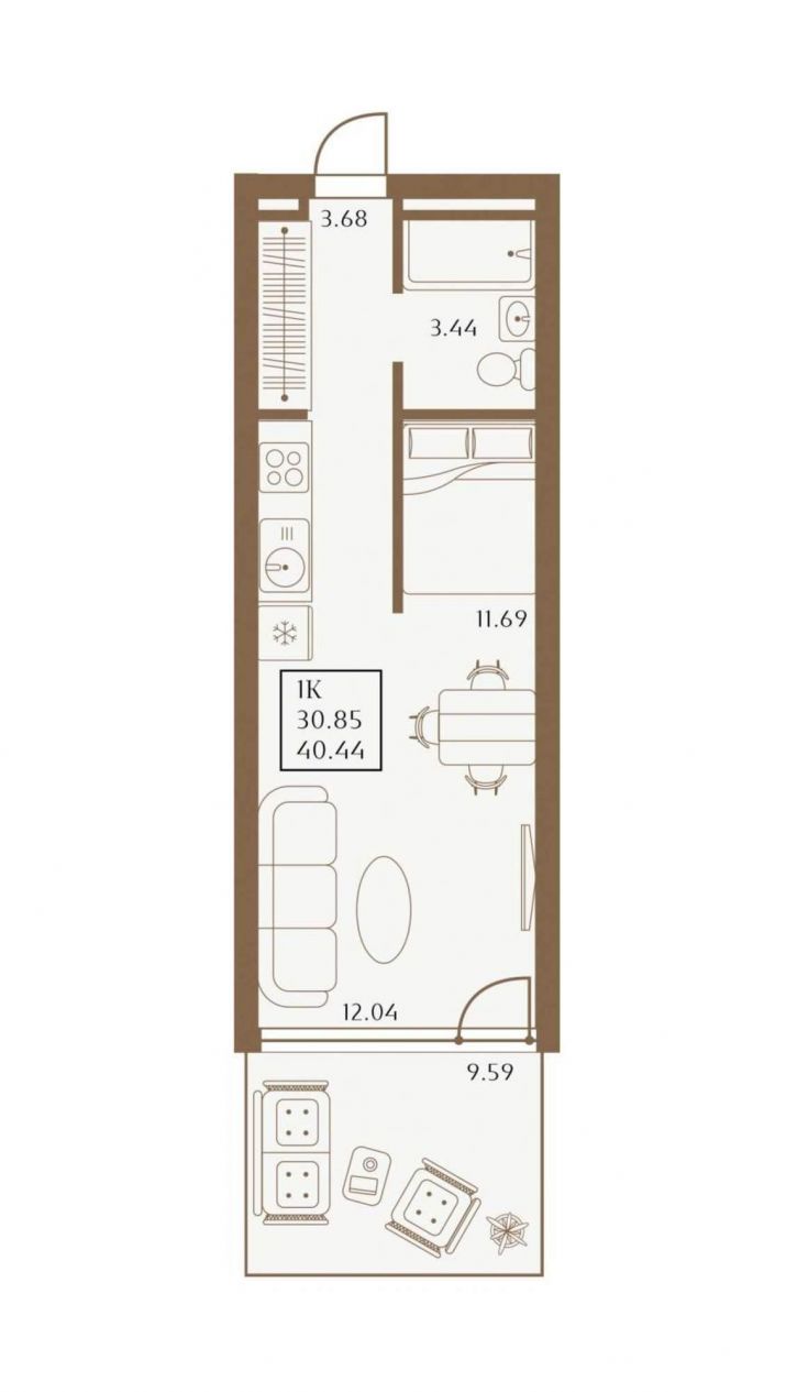 Студия 1 Апреля улица, д.1