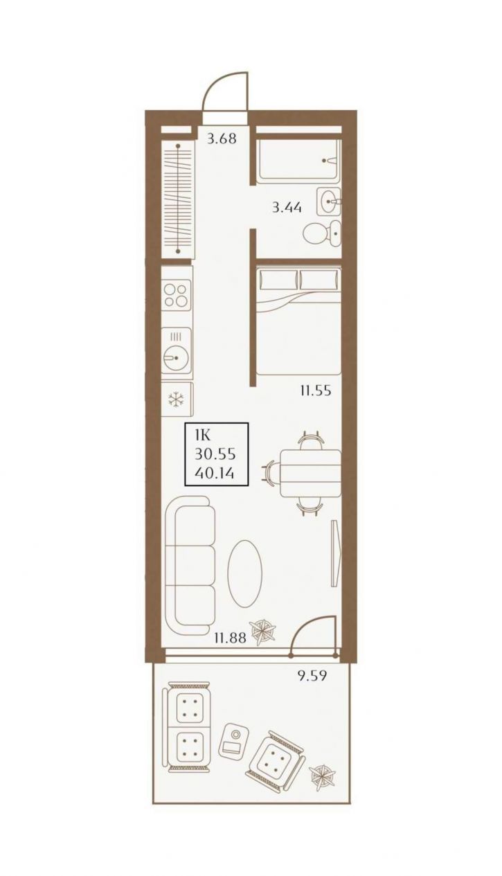 Студия 1 Апреля улица, д.1