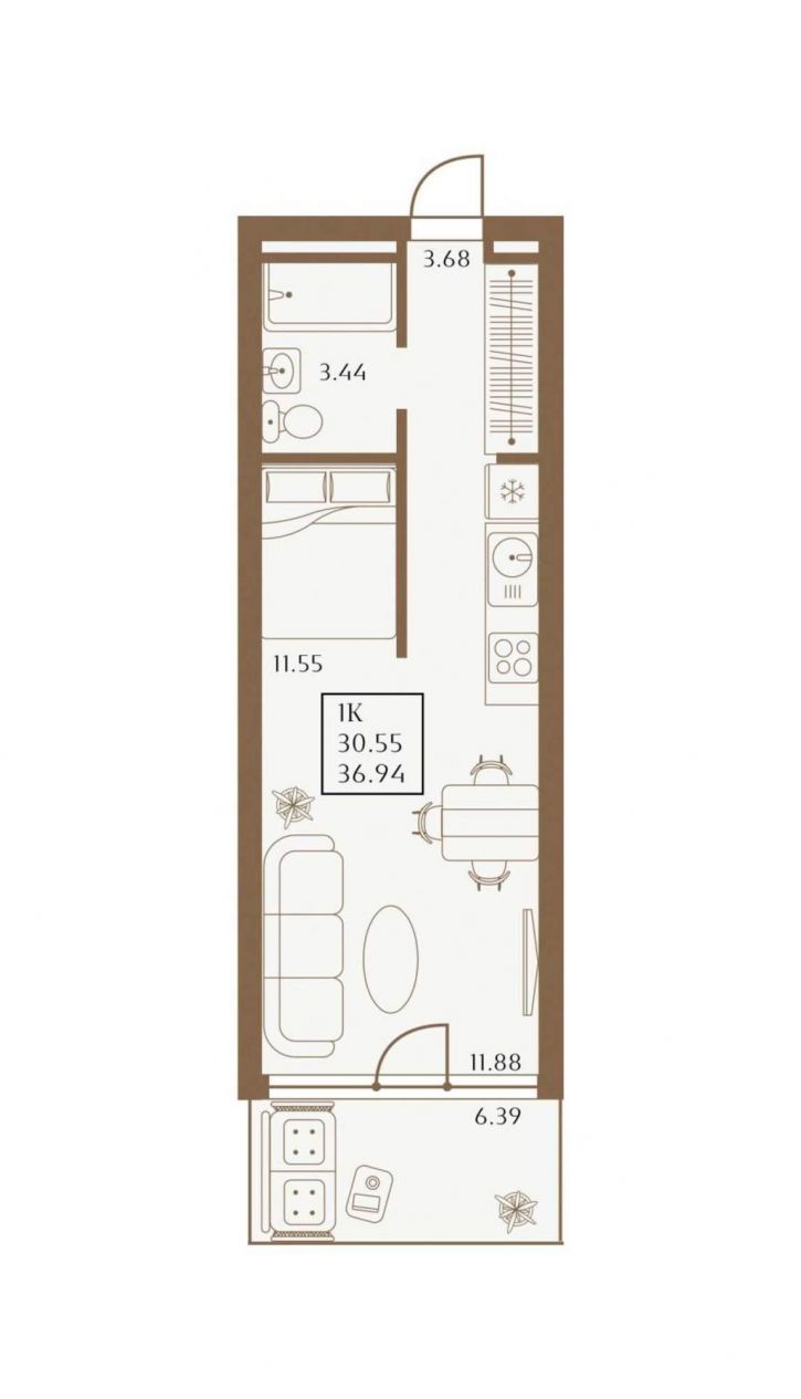 Студия 1 Апреля улица, д.1