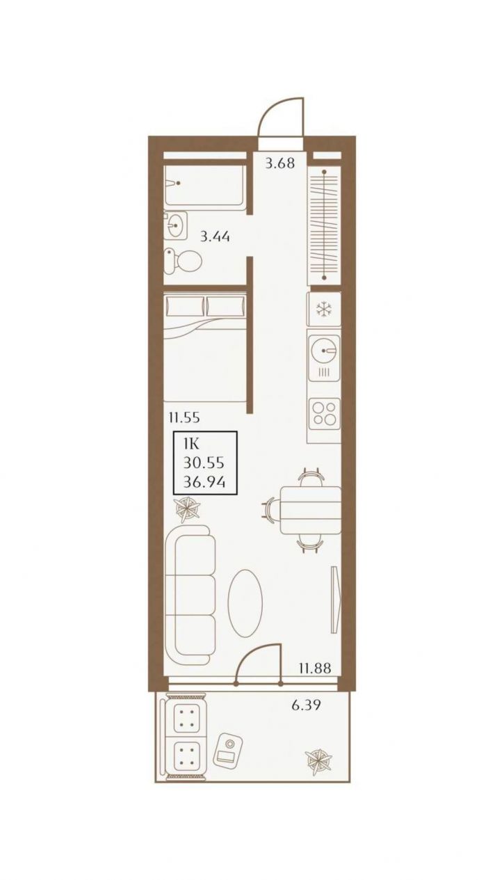 Студия 1 Апреля улица, д.1