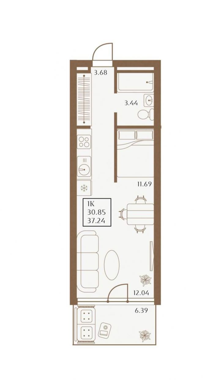 Студия 1 Апреля улица, д.1