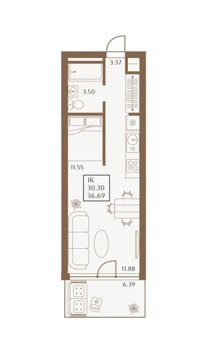 Студия 1 Апреля улица, д.1