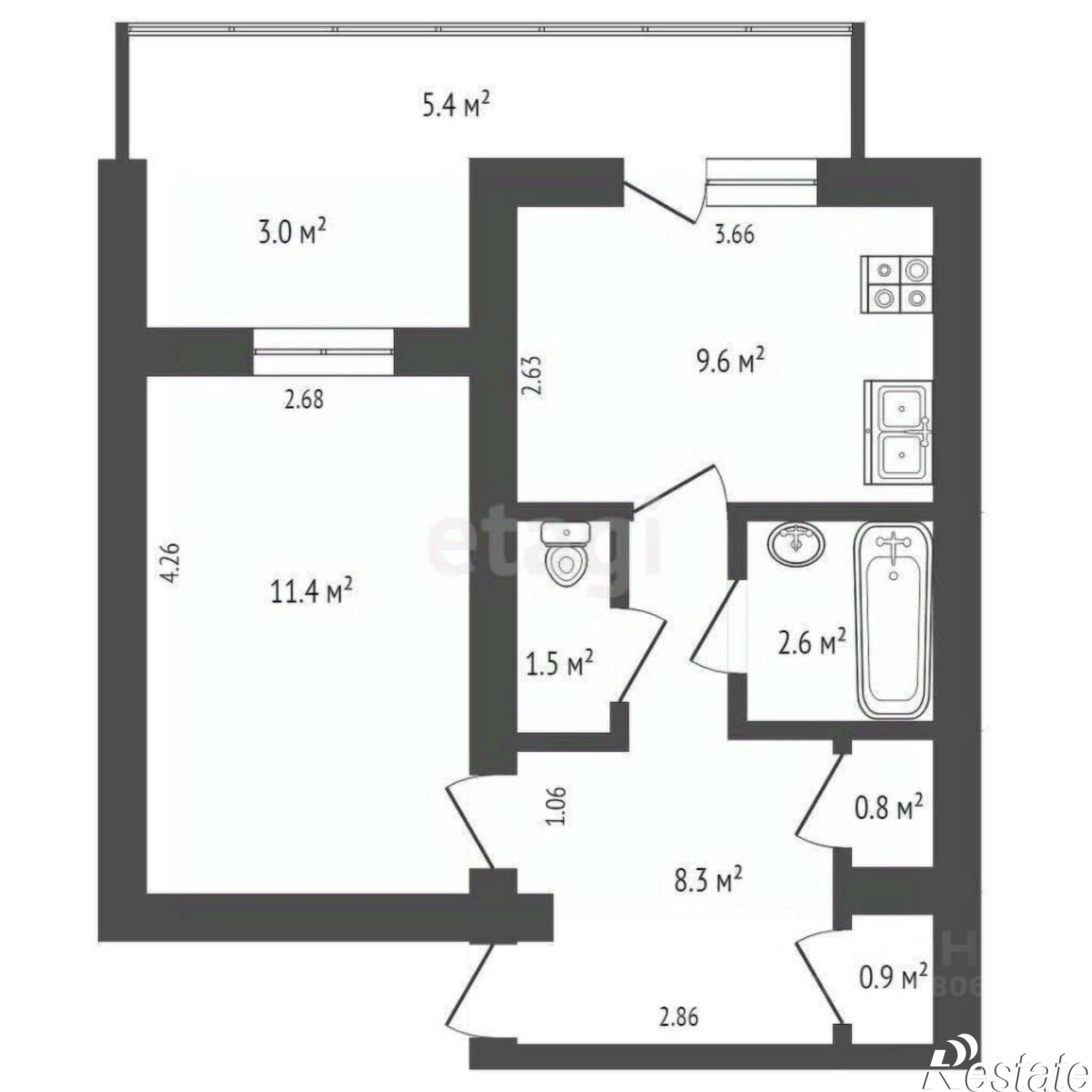 Купить квартиру за 6 150 000 рублей на Курортная улица, 4Е