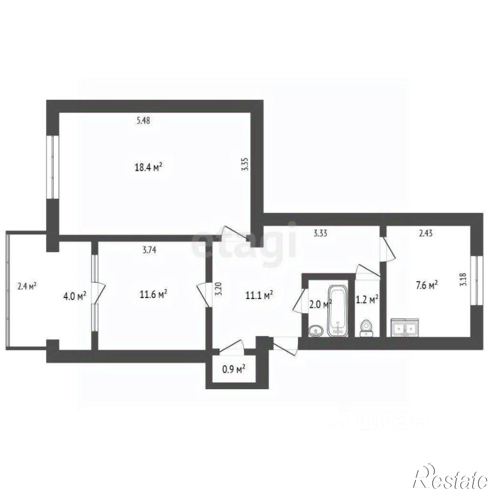 Купить квартиру за 6 800 000 рублей на Севастопольская улица, 17В