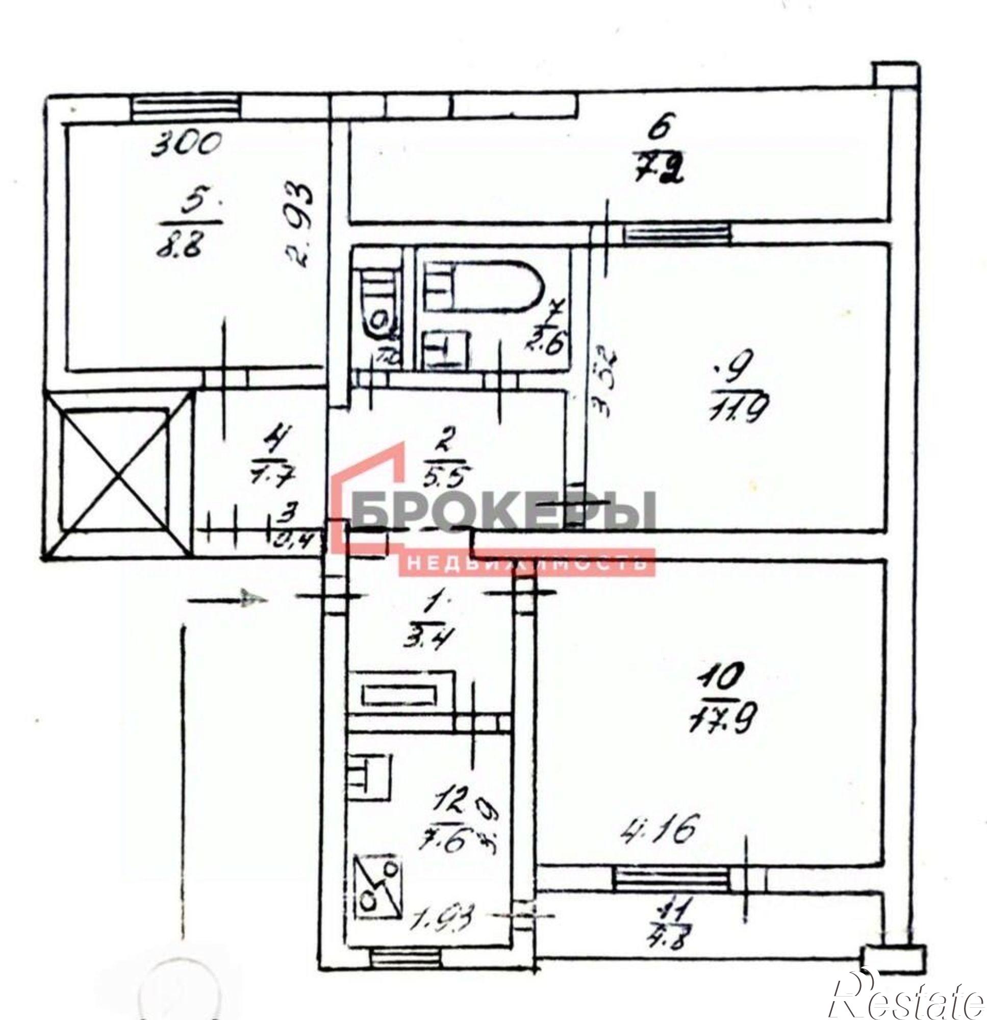 Купить квартиру за 12 000 000 рублей на проспект Генерала Острякова, 238