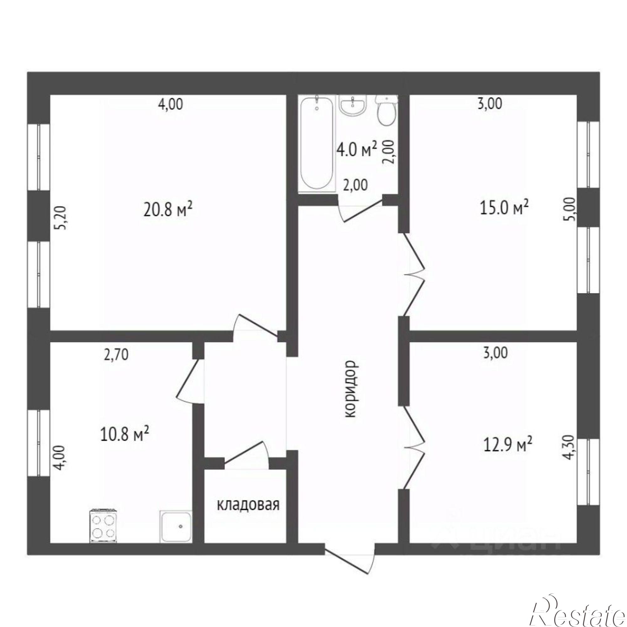 Купить квартиру за 17 450 000 рублей на проспект Октябрьской Революции, 20