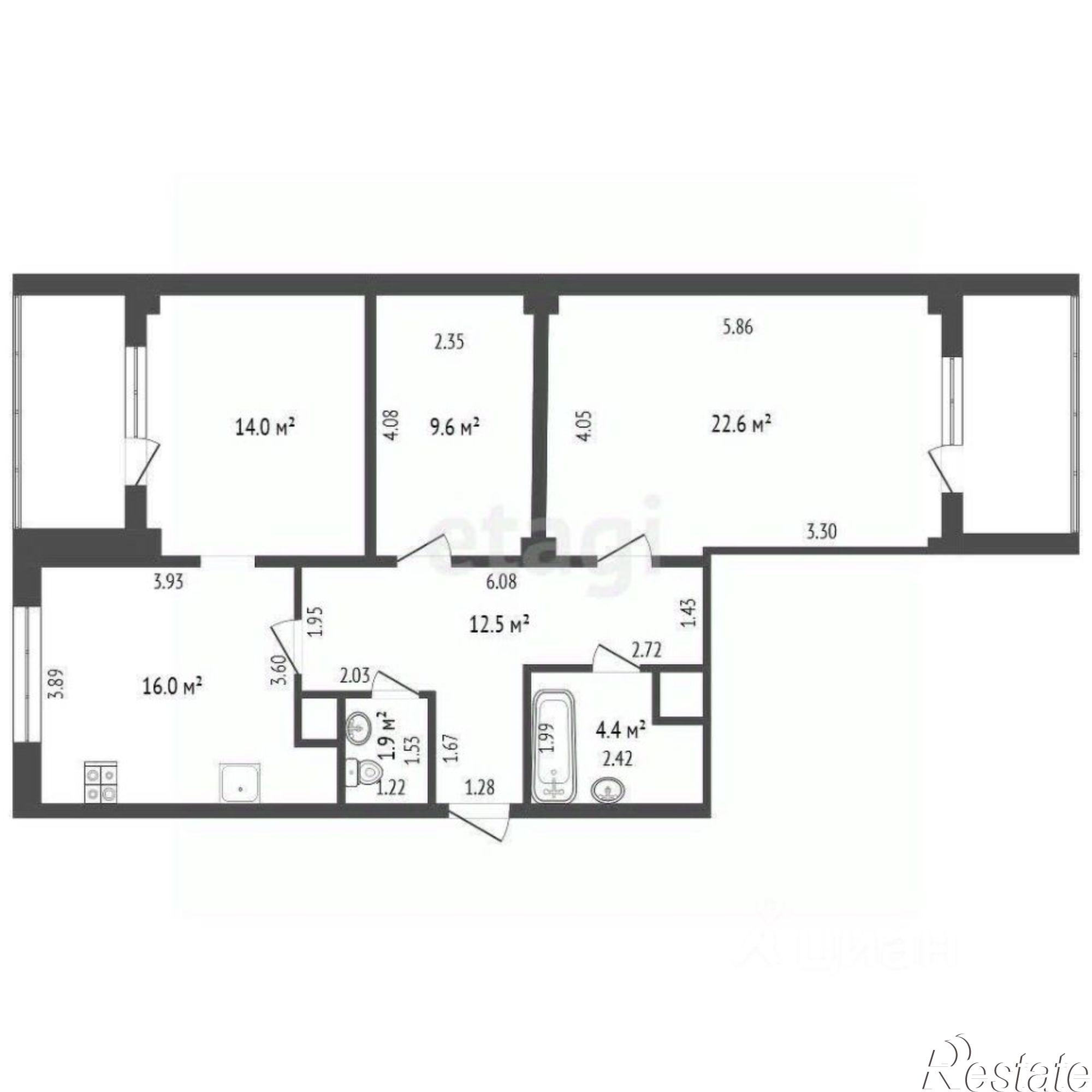 Купить квартиру за 13 700 000 рублей на пр-кт Победы, 44