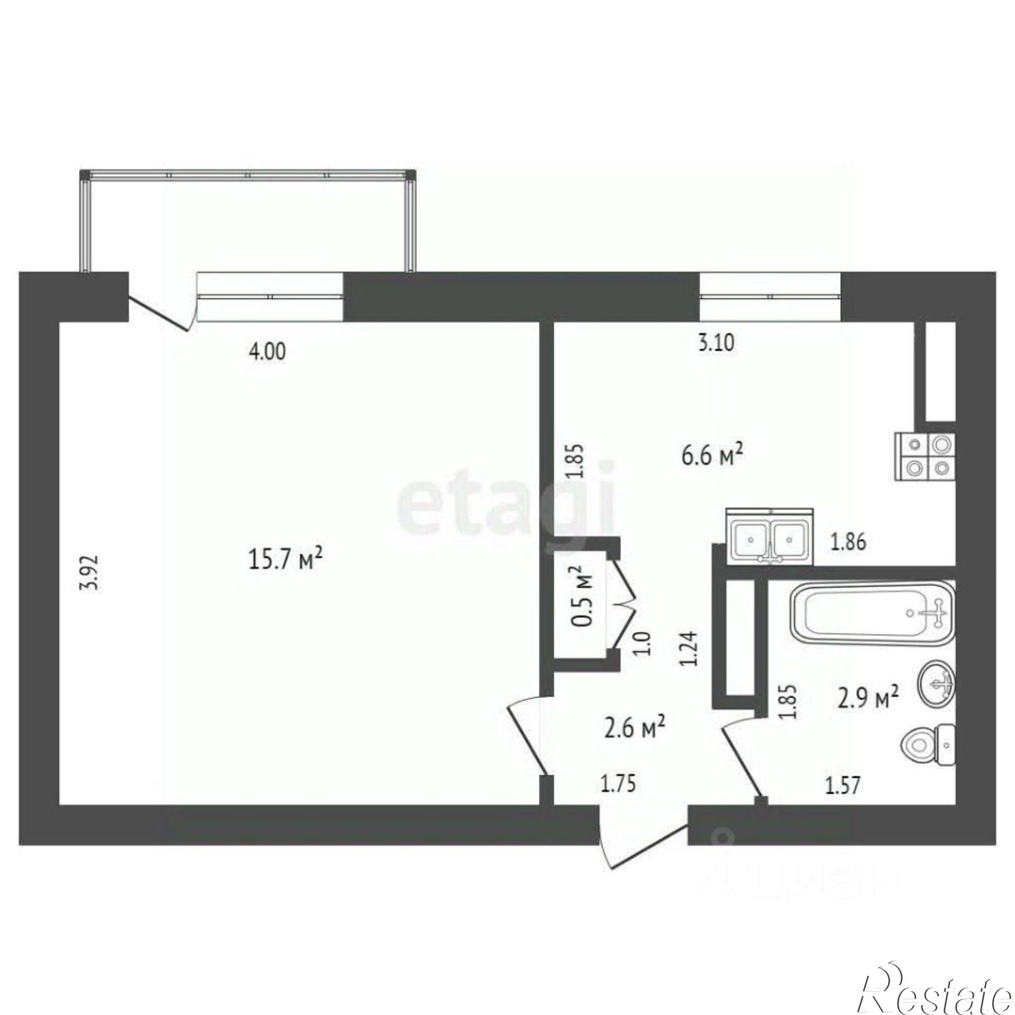 Купить квартиру за 4 500 000 рублей на 1-й микрорайон, 1А