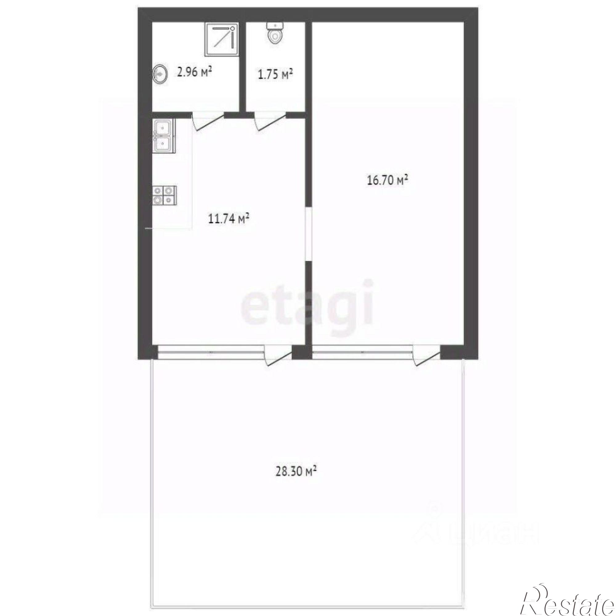 Купить квартиру за 5 500 000 рублей на Рубежная улица, 87