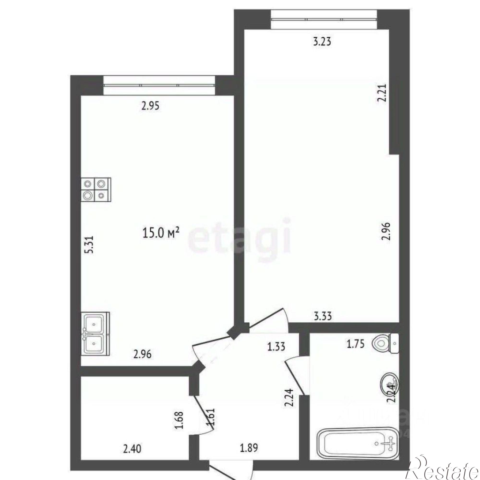 Купить квартиру за 10 500 000 рублей на улица Челнокова, 17 к1