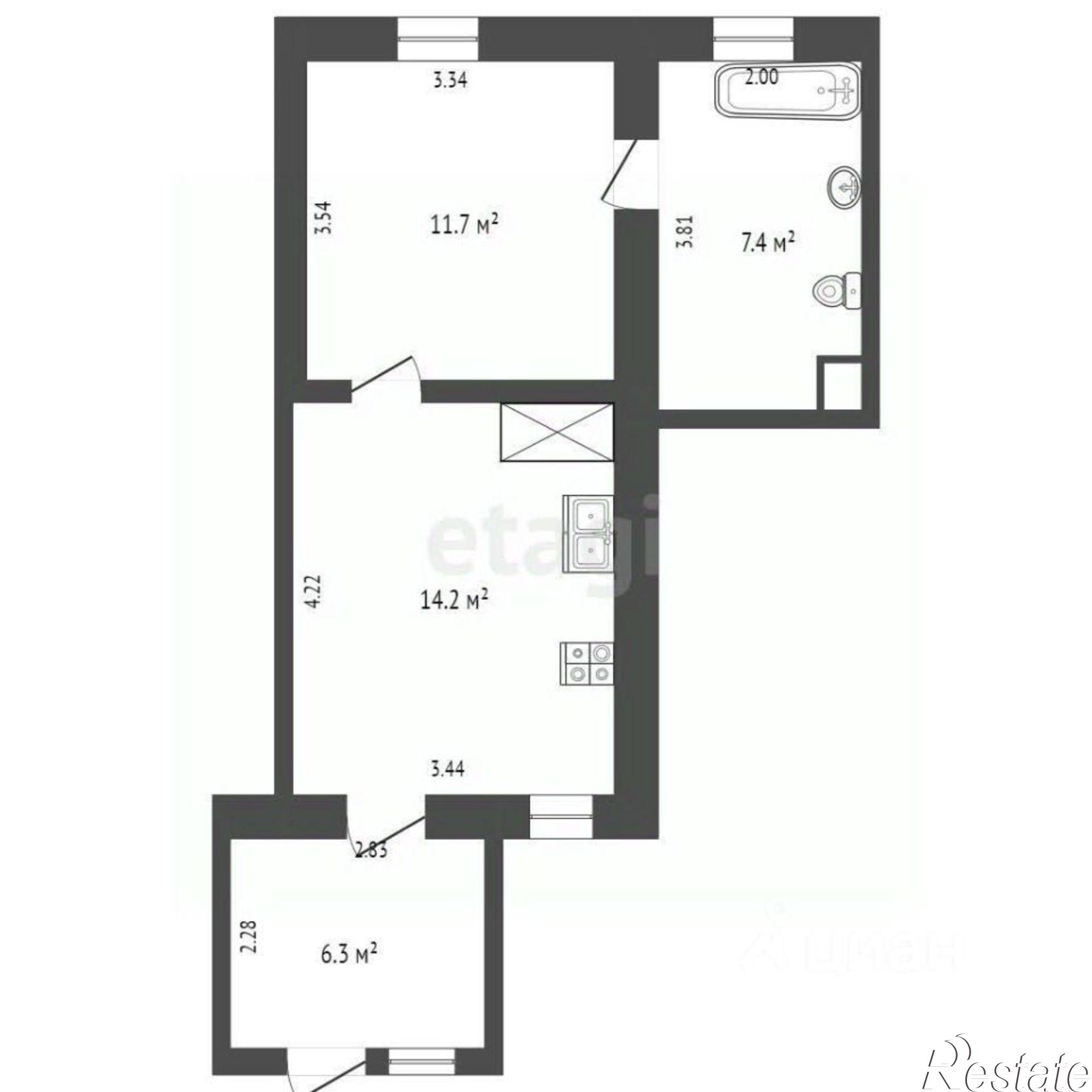 Купить квартиру за 2 750 000 рублей на улица Ленина, 41