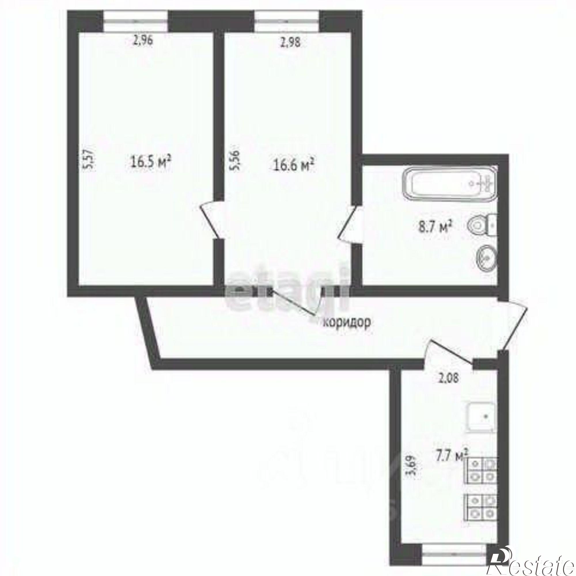 Купить квартиру за 4 100 000 рублей на ул Лобозова, 1
