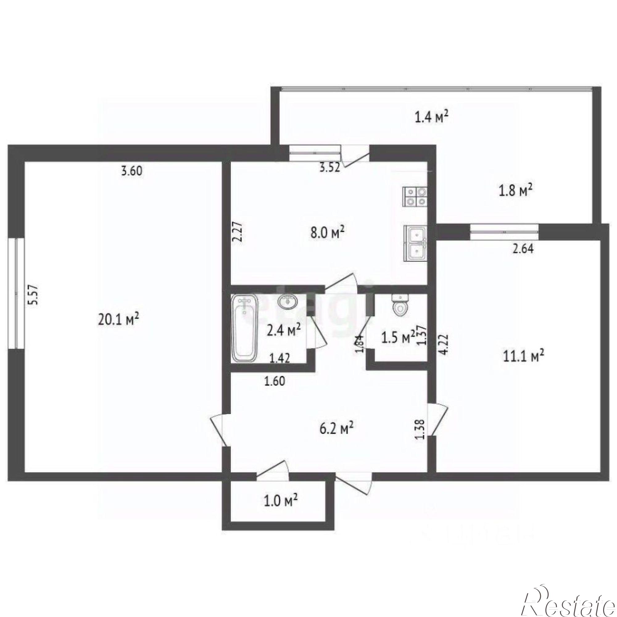 Купить квартиру за 5 500 000 рублей на улица 30 лет Победы, 13 А