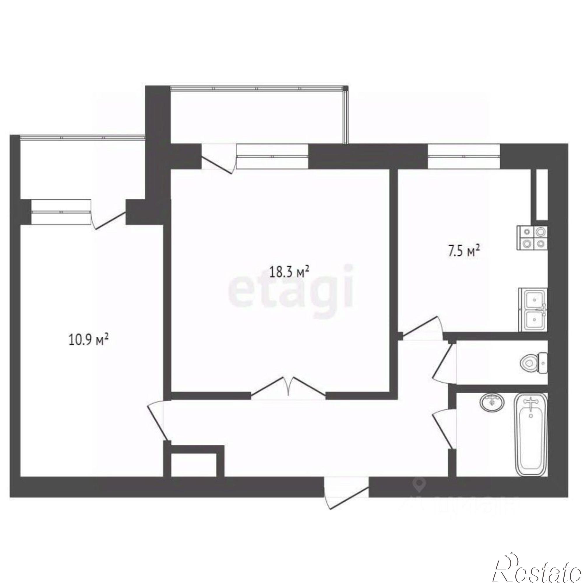 Купить квартиру за 6 200 000 рублей на мкр им Генерала Корявко, 17
